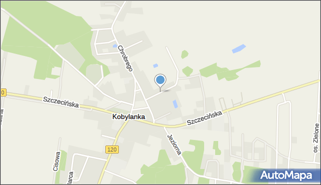 Kobylanka powiat stargardzki, Lipowa, mapa Kobylanka powiat stargardzki