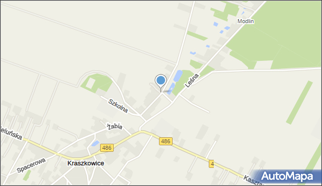 Kraszkowice, Lipowa, mapa Kraszkowice