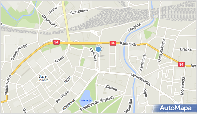 Legnica, Libana Jerzego, mapa Legnicy