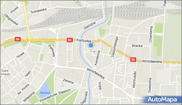 Legnica, Limanowskiego Bolesława, mapa Legnicy