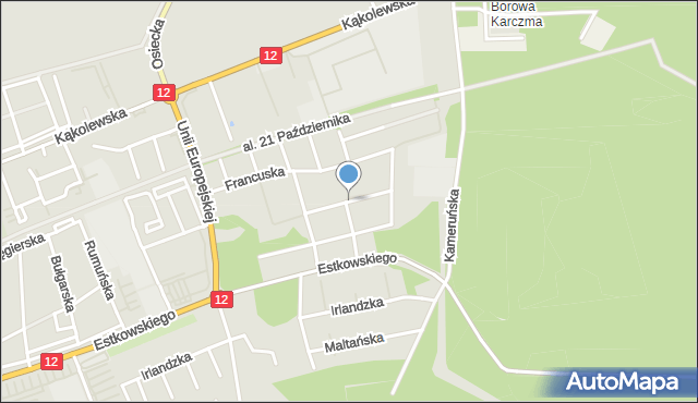 Leszno, Litewska, mapa Leszno