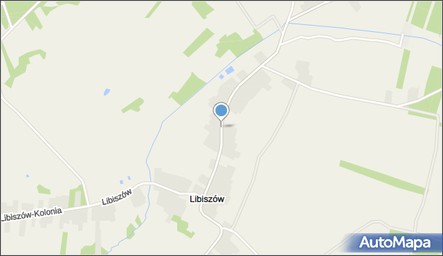 Libiszów gmina Opoczno, Libiszów, mapa Libiszów gmina Opoczno