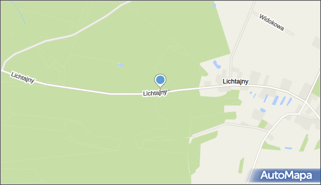 Lichtajny gmina Olsztynek, Lichtajny, mapa Lichtajny gmina Olsztynek