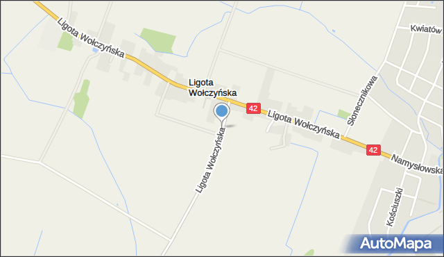 Ligota Wołczyńska, Ligota Wołczyńska, mapa Ligota Wołczyńska