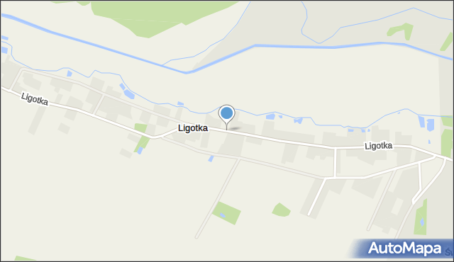 Ligotka gmina Namysłów, Ligotka, mapa Ligotka gmina Namysłów