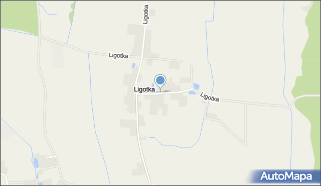 Ligotka gmina Prusice, Ligotka, mapa Ligotka gmina Prusice