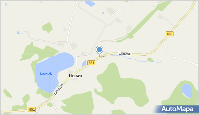 Linowo gmina Dubeninki, Linowo, mapa Linowo gmina Dubeninki