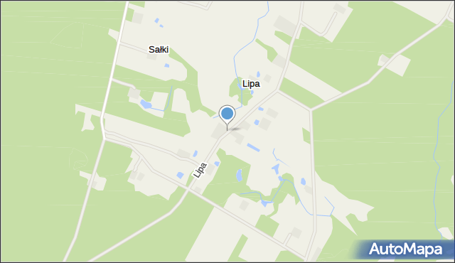 Lipa gmina Gostynin, Lipa, mapa Lipa gmina Gostynin