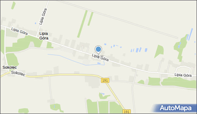 Lipia Góra gmina Szamocin, Lipia Góra, mapa Lipia Góra gmina Szamocin