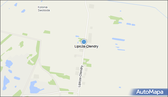 Lipicze-Olendry, Lipicze-Olendry, mapa Lipicze-Olendry