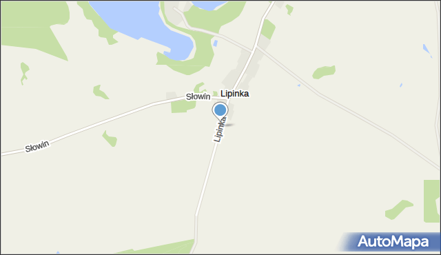 Lipinka gmina Dobiegniew, Lipinka, mapa Lipinka gmina Dobiegniew