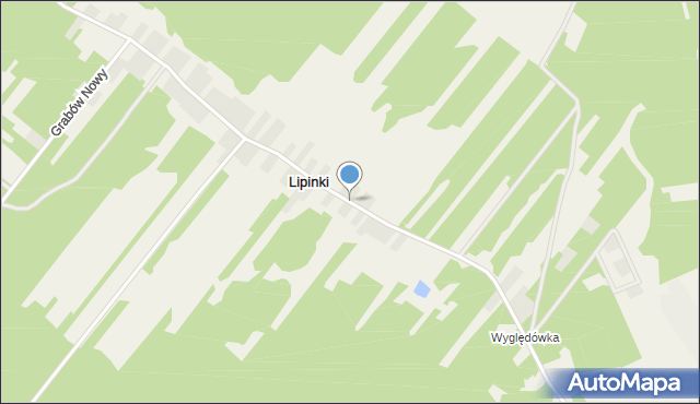 Lipinki gmina Grabów nad Pilicą, Lipinki, mapa Lipinki gmina Grabów nad Pilicą