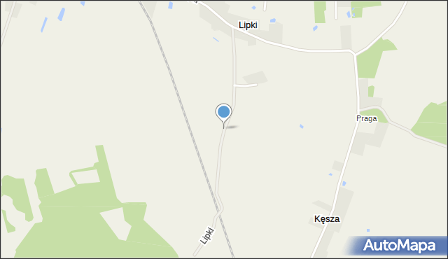 Lipki gmina Czersk, Lipki, mapa Lipki gmina Czersk