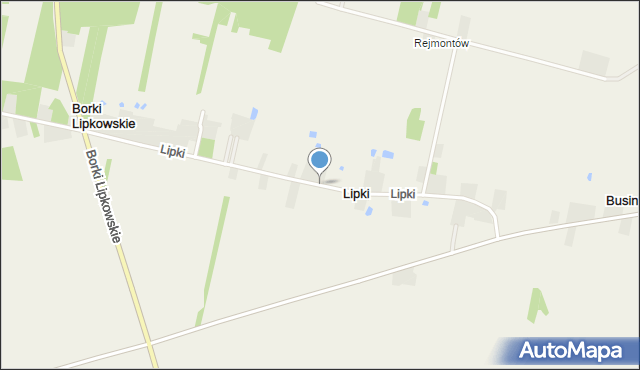 Lipki gmina Poddębice, Lipki, mapa Lipki gmina Poddębice