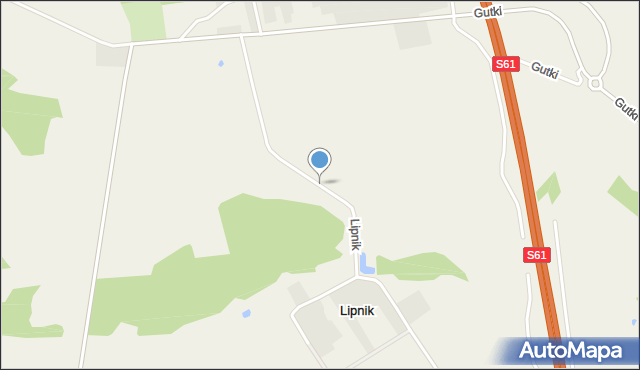 Lipnik gmina Szczuczyn, Lipnik, mapa Lipnik gmina Szczuczyn