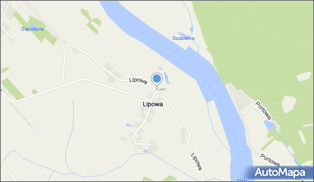 Lipowa gmina Spytkowice, Lipowa, mapa Lipowa gmina Spytkowice