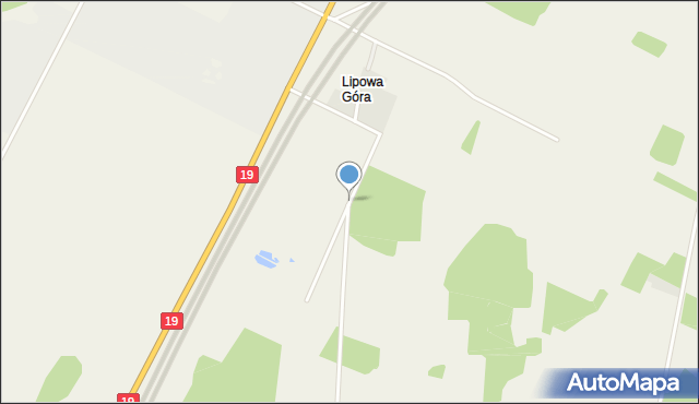 Lipowa Góra gmina Sokółka, Lipowa Góra, mapa Lipowa Góra gmina Sokółka