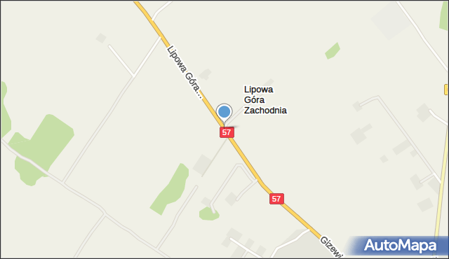 Lipowa Góra Zachodnia, Lipowa Góra Zachodnia, mapa Lipowa Góra Zachodnia