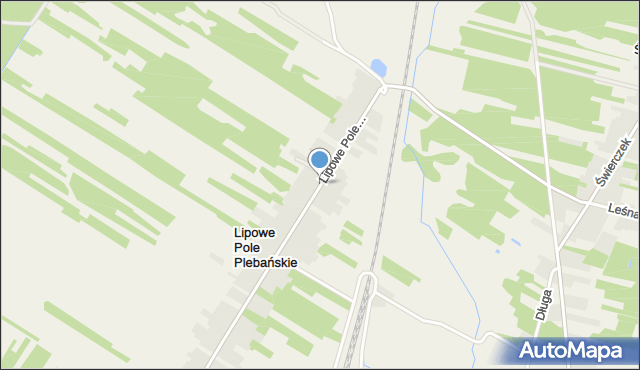 Lipowe Pole Plebańskie, Lipowe Pole Plebańskie, mapa Lipowe Pole Plebańskie