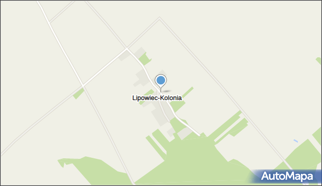Lipowiec-Kolonia, Lipowiec-Kolonia, mapa Lipowiec-Kolonia