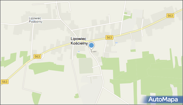 Lipowiec Kościelny, Lipowiec Kościelny, mapa Lipowiec Kościelny