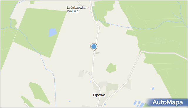 Lipowo gmina Kruklanki, Lipowo, mapa Lipowo gmina Kruklanki