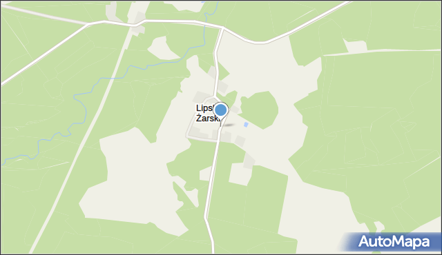 Lipsk Żarski, Lipsk Żarski, mapa Lipsk Żarski