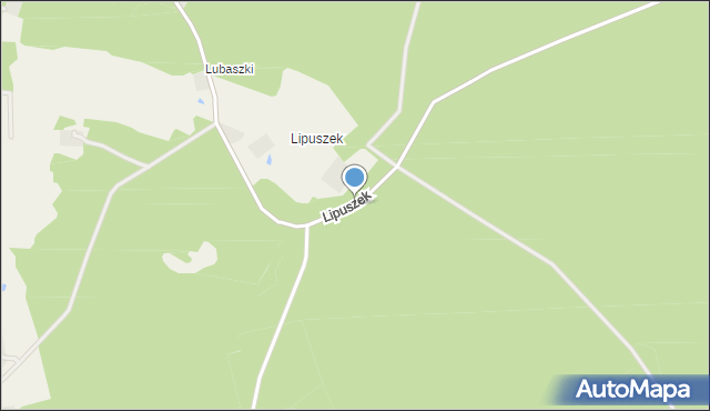 Lipuszek, Lipuszek, mapa Lipuszek