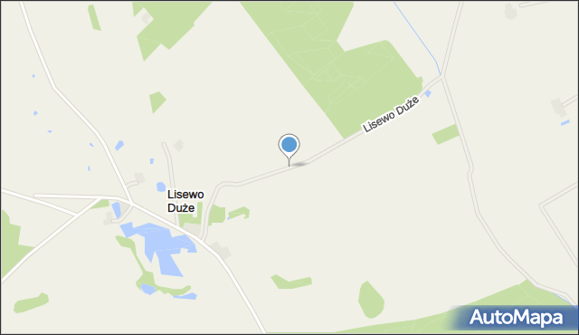 Lisewo Duże, Lisewo Duże, mapa Lisewo Duże