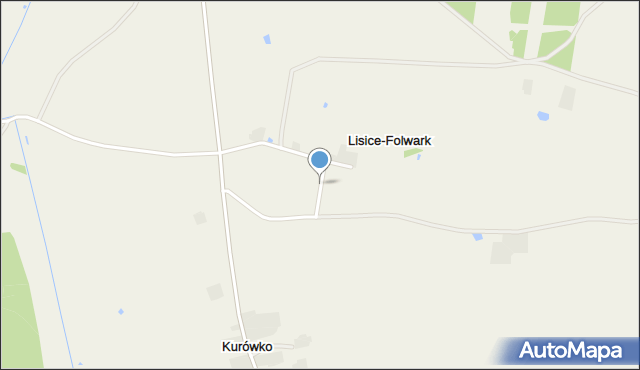 Lisice-Folwark, Lisice-Folwark, mapa Lisice-Folwark