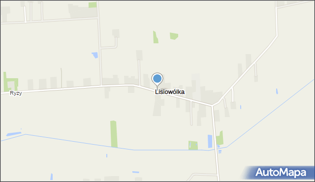 Lisiowólka, Lisiowólka, mapa Lisiowólka