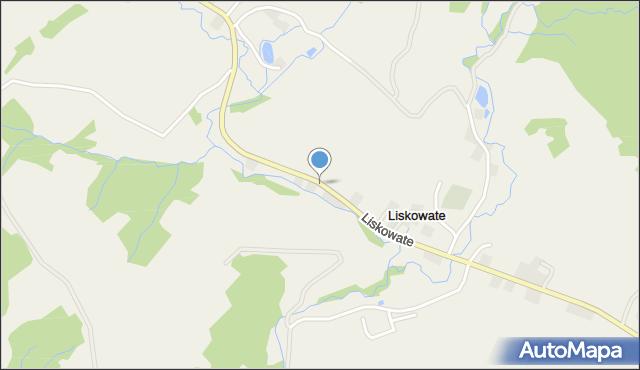 Liskowate, Liskowate, mapa Liskowate