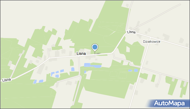 Lisna, Lisna, mapa Lisna