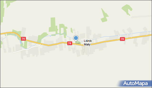 Liśnik Mały, Liśnik Mały, mapa Liśnik Mały