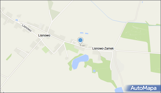 Lisnowo-Zamek, Lisnowo-Zamek, mapa Lisnowo-Zamek