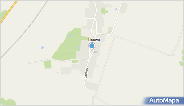 Lisowo gmina Chociwel, Lisowo, mapa Lisowo gmina Chociwel