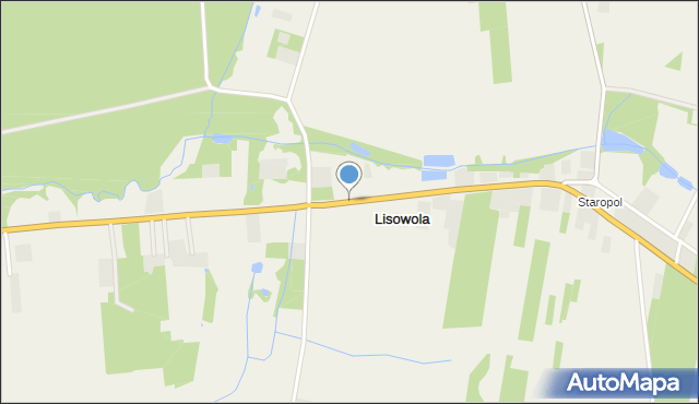 Lisowola, Lisowola, mapa Lisowola