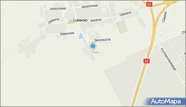 Lubecko, Lipska, mapa Lubecko