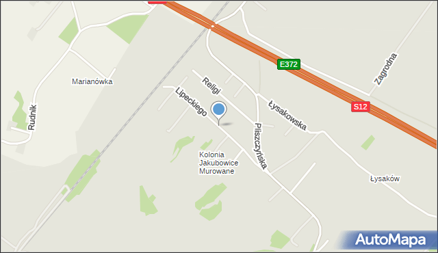 Lublin, Lipeckiego Teodora, mapa Lublina