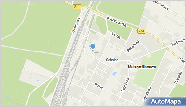 Maksymilianowo gmina Osielsko, Liliowa, mapa Maksymilianowo gmina Osielsko