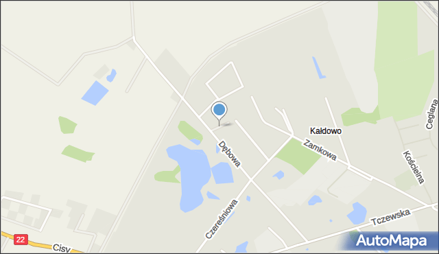 Malbork, Liliowa, mapa Malborka