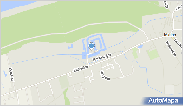 Mielno powiat koszaliński, Lipowa, mapa Mielno powiat koszaliński