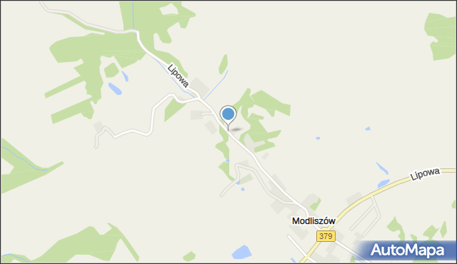 Modliszów, Lipowa, mapa Modliszów