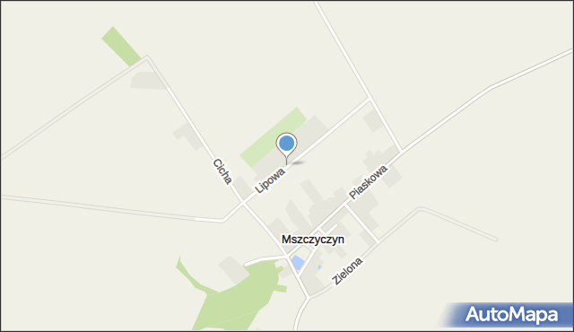 Mszczyczyn, Lipowa, mapa Mszczyczyn