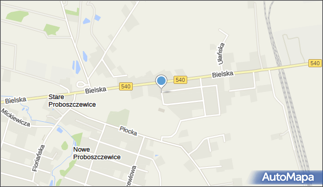 Nowe Proboszczewice, Liliowa, mapa Nowe Proboszczewice