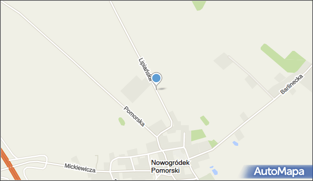 Nowogródek Pomorski, Lipiańska, mapa Nowogródek Pomorski