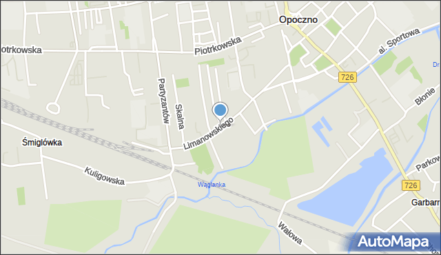 Opoczno, Limanowskiego Bolesława, mapa Opoczno