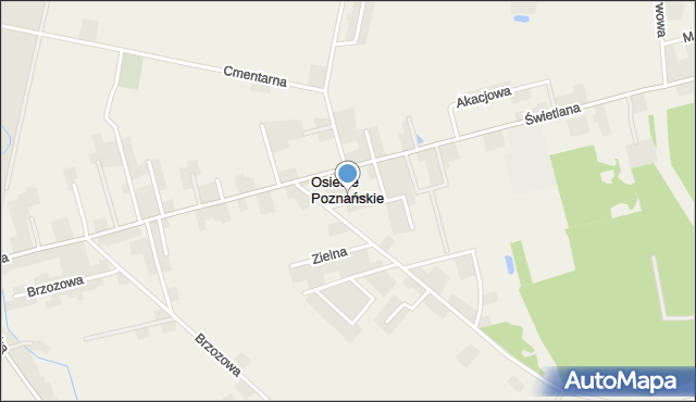 Osiedle Poznańskie, Liliowa, mapa Osiedle Poznańskie