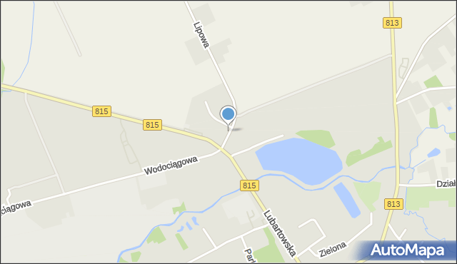 Parczew, Lipowa, mapa Parczew