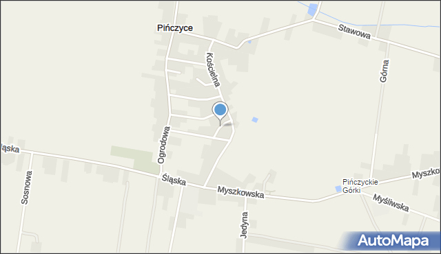 Pińczyce, Lipowa, mapa Pińczyce